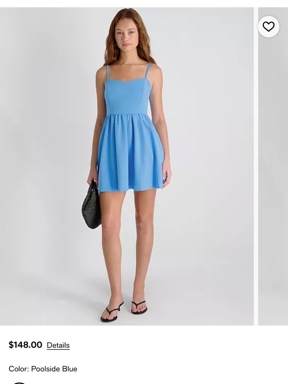 French Connection Poolside Blue
Women's Sweetheart Neck Mini Dress - Picture 2 of 5